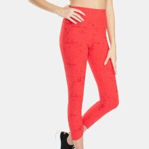 Spyder Active Woman's Red Curved Hem Leggings